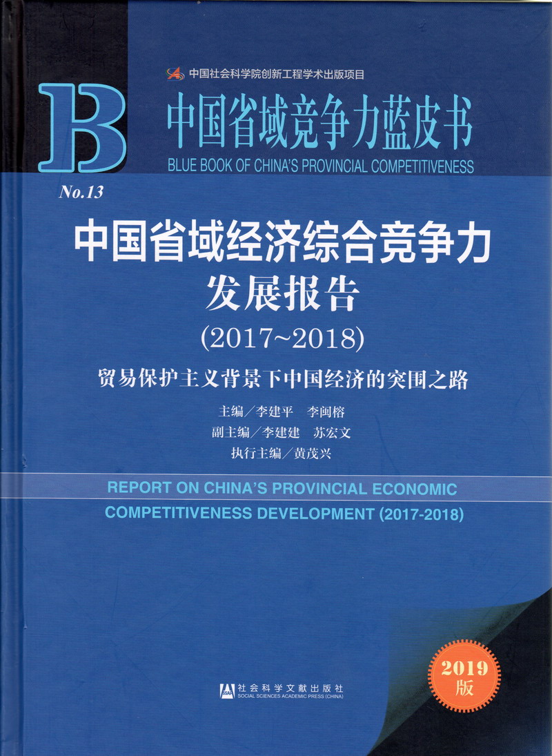 操逼噗噗噗喷水视频骚中国省域经济综合竞争力发展报告（2017-2018）